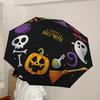 1pc Halloween Party Decorations Umbrella with Plastic Handle,Suitable for All Seasons Home Travel Outdoor UmbrellaDD990