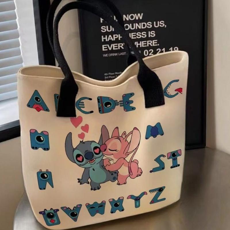 Disney Stitch Casual Crossbody Storage Bag with Zipper Closure, Commuting, Shopping, Gifts