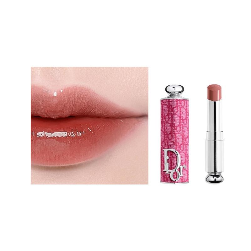 DIOR Lipstick Two-piece set: classic rose pink printed lipstick shell + glamorous lipstick refill #428 DIORACT raw coconut milk brown коричневый