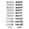 3D ABS MKC MKX MKZ Logo Badge Sticker Rear Trunk Vehicle Body Emblem Decal