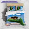 3pcs The Good Dinosaur1 Cover Set - Personalized Name, HD Printed Bedding with 1 Cover and 2 Pillowcases - Perfect for Home Decor, Easy Care