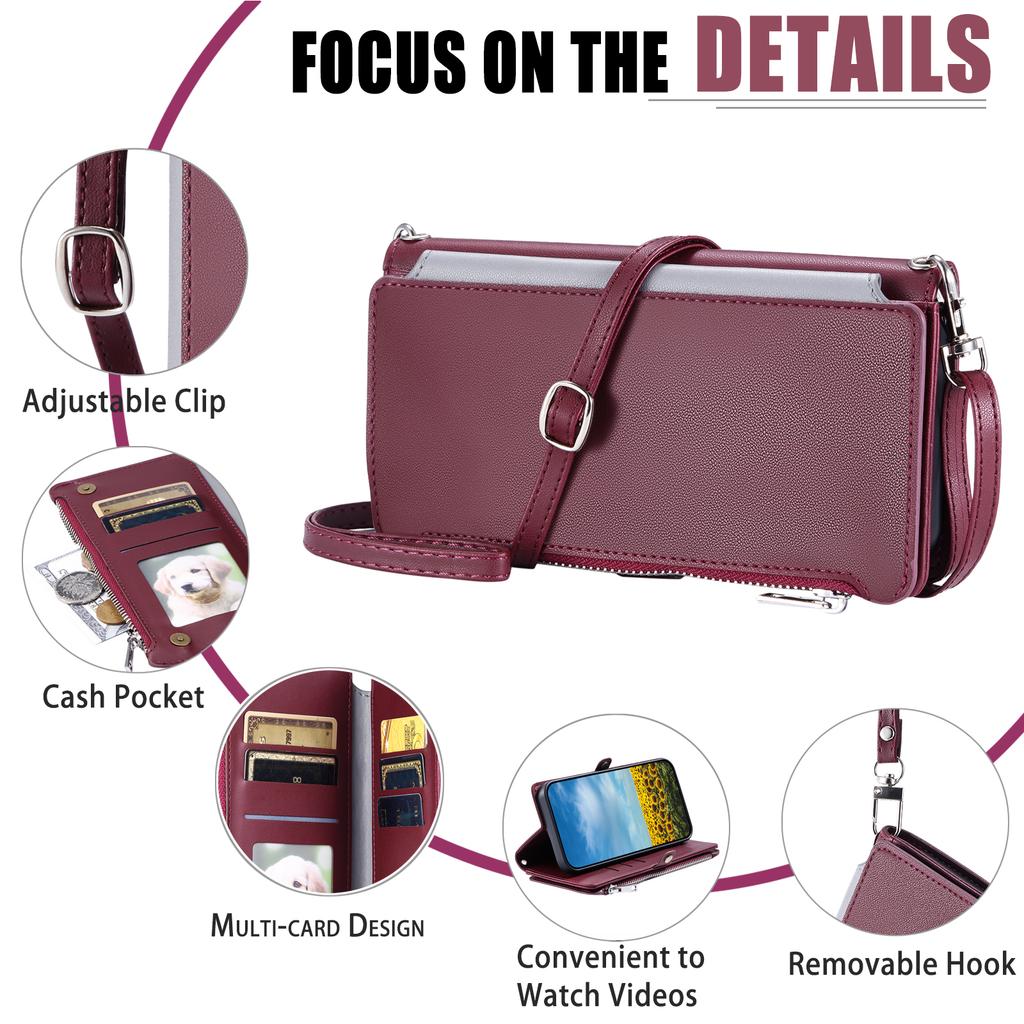 015 Style For Xiaomi Poco C75 4G/Redmi 14R 5G/14C 4G Case TPU+PU Leather Wallet Phone Cover with Straps