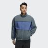 adidas Giacca Tessuta con Parola, Collo Alto, Vestibilità Larga e Stampa Color Block Capospalla da Uomo Blu GL8682