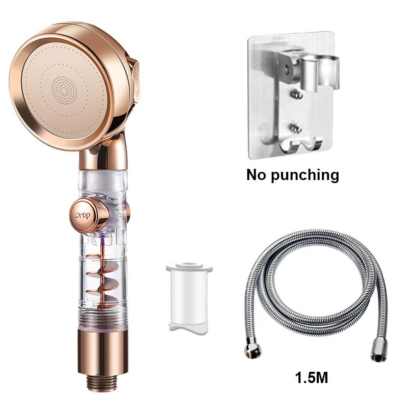 VILOYI Turbocharged Shower Head 3 Modes High Pressure Water Saving Adjustable Handheld Showerhead Massage Filter Rainfall Nozzle