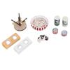 1:12 Dollhouse Cat Figurines Playset Miniature Dollhouse Accessories with Cat Bowl Stand Food Can Scratching Board and Bed