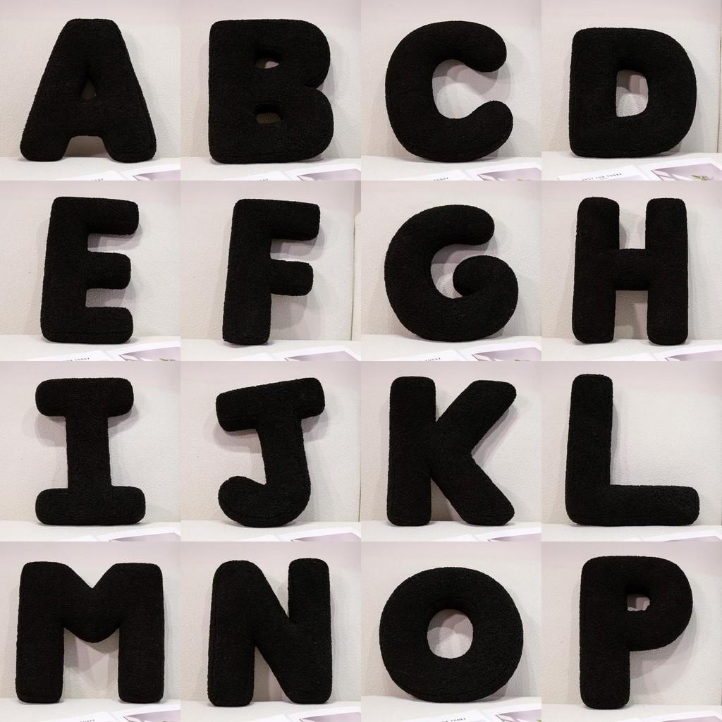 26 English Letters Plush Toy Cartoon Cushion Stuffed Doll Decoration Bedroom