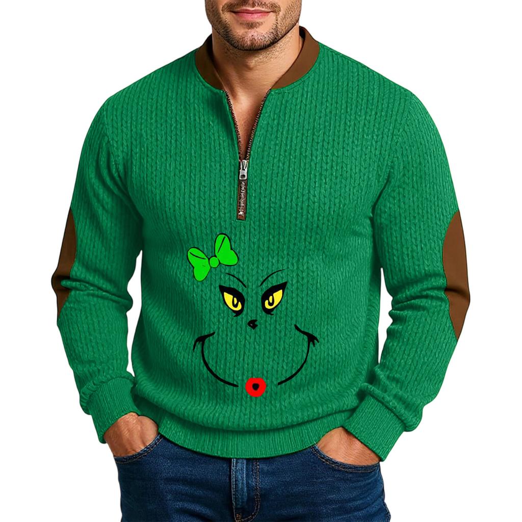 Men'S Outdoor Zipper Long Sleeved Sportswear Casual Sweatshirt