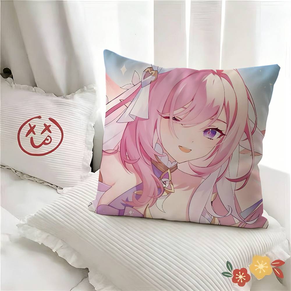 Pc Elysia Honkai Impact Rd Pillow Case Fashion Square Pillowcase Bedroom Sofa Room Ins Decoration Leisure