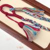 Handmade Braided Cotton Lanyard Bohemian Style Colorful Tassels Fashion Accessory for Phone Keychain Bag Decoration