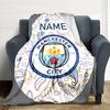 Custom Name Juventus Badge blanket for Couch & Bed, Plush Cozy Fuzzy Blanket Super Soft & Warm Blankets for Fall and Winter. 0908255