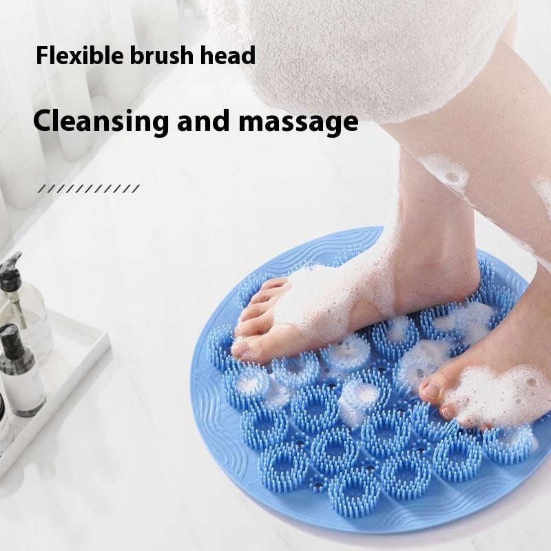 Koupelový masážní artefakt, koupelnové drhnutí stěn, líné silikonové masírování zad, bez žádosti o pomoc, koupelová houba, přísavka, masírování zad a nohou