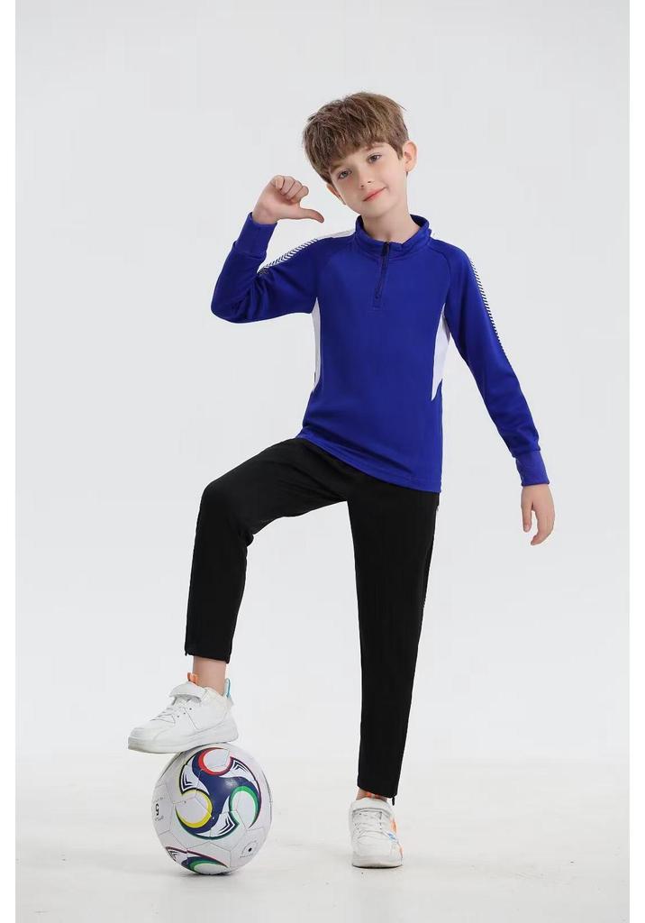 Adult & Youth Competition Training Set: Team Uniform, Long Pants, Long Sleeve, Half-Zip Cycling Suit