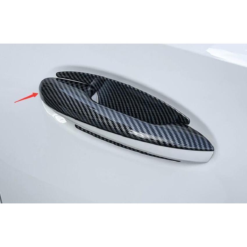 For Benz GLC X254 -2024 ABS Carbon Fiber Outside Door Handle Cover Trim 4PCS
