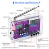 HU-017A HU-017BRDA5807S Radio Kit FM DIY Electronic Parts Learning Set 87-108MHz Board Kit for Electronic Component Accessories