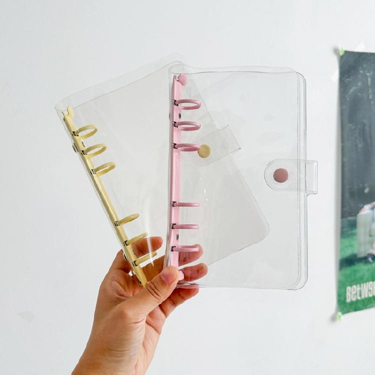 Friendly PVC Rings Binder Cover Clear Design for Custom Notebooks Features Easy Operation Water Resistant and Compacts
