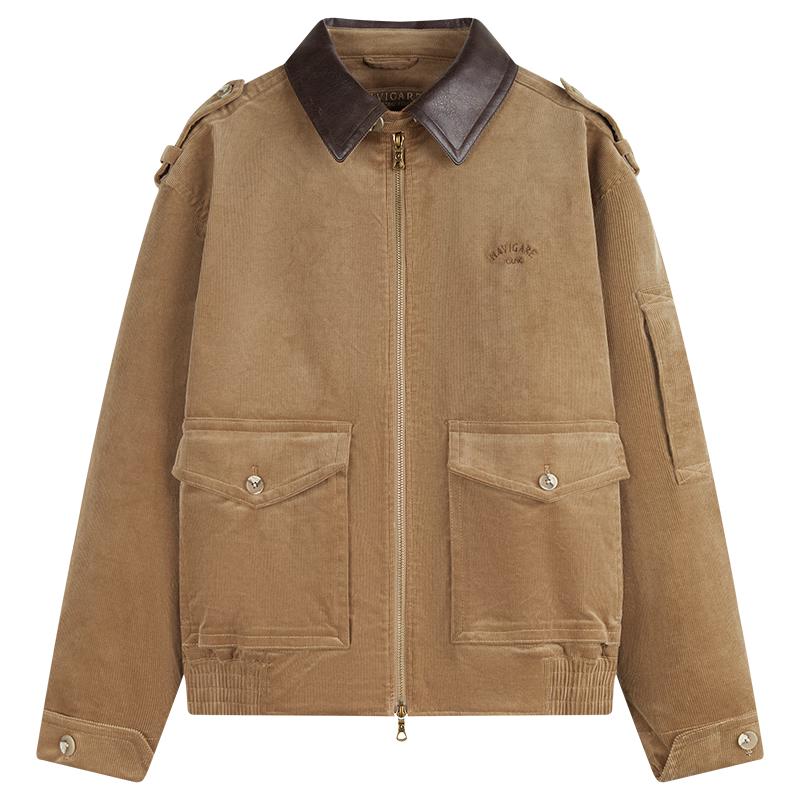 

Женская вельветовая хлопковая куртка NVG·YOUNG с приспущенными плечами 3XL