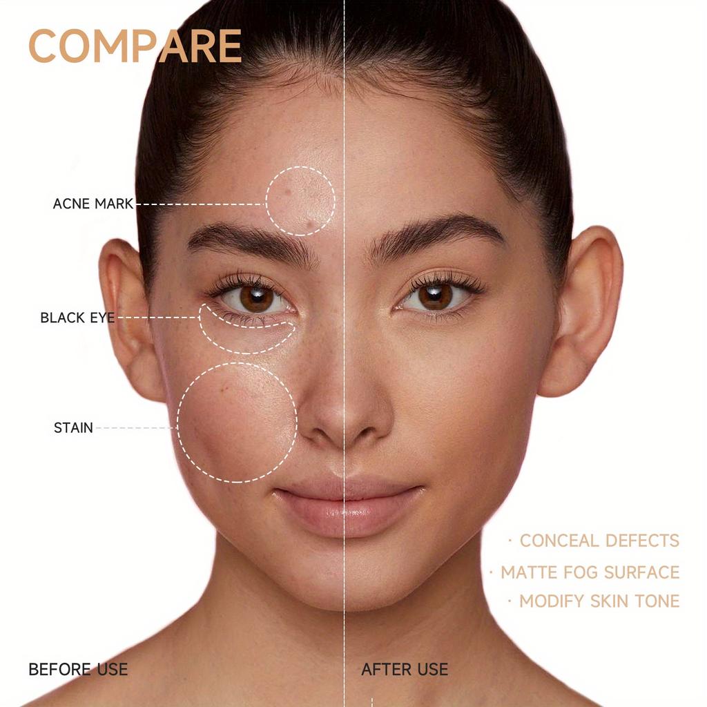 5 kleuren Concealer Foundation Stick Matte Contouring Stick Olie Control Natuurlijke Geïsoleerde BB Cream Hydraterende Langdurige Hydraterende Foundation Fluid