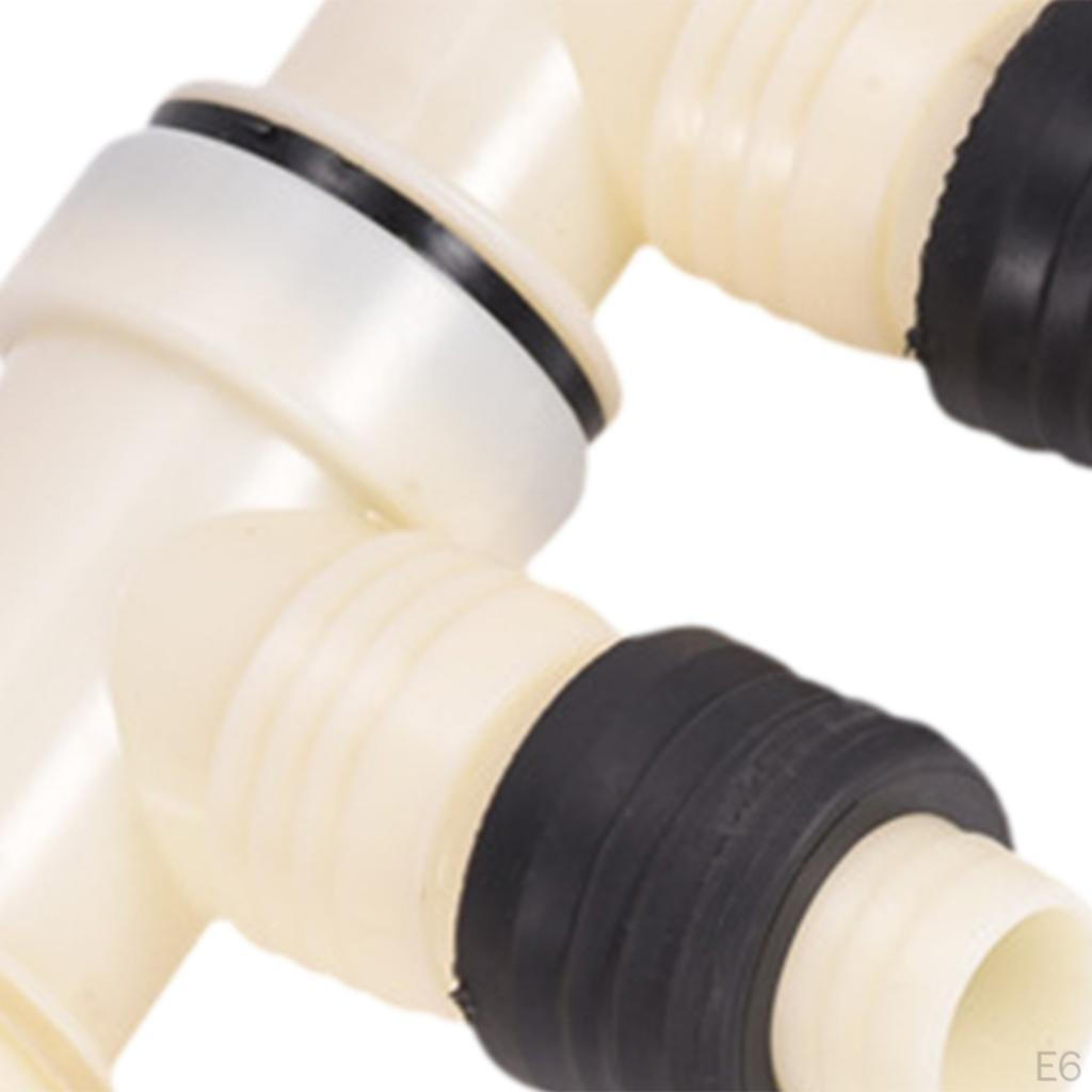 Floor Drain Adapter Bathroom Drainage Waste Connector Three Way Sewage