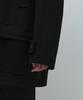 Musinsa Standard Wool Blend Oversized Muff Pocket Half Balmacaan Coat [Black]
