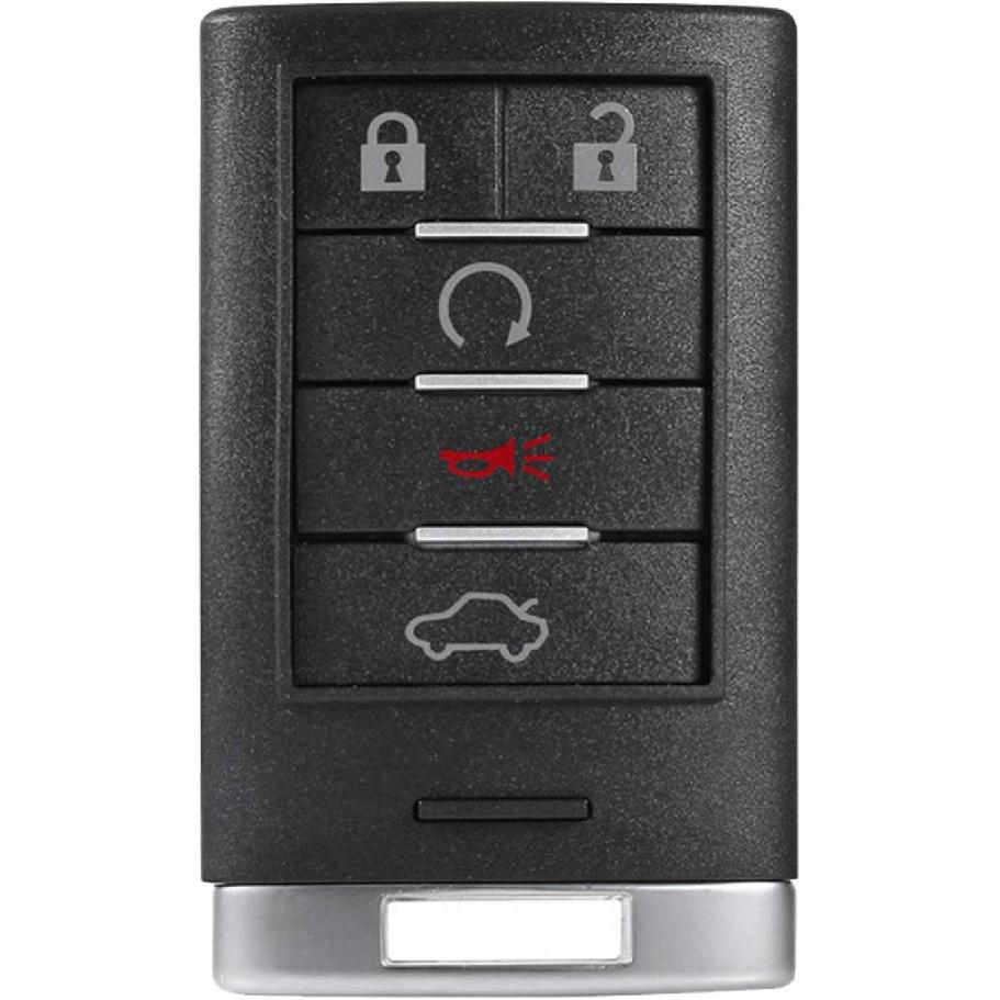 Smart Key Fob Case Shell Fit for Cadillac STS CTS 2008 2009 2010 2011 2012 2013 Replacement Keyless Entry Remote Car Key Housing Casing Outer Cover