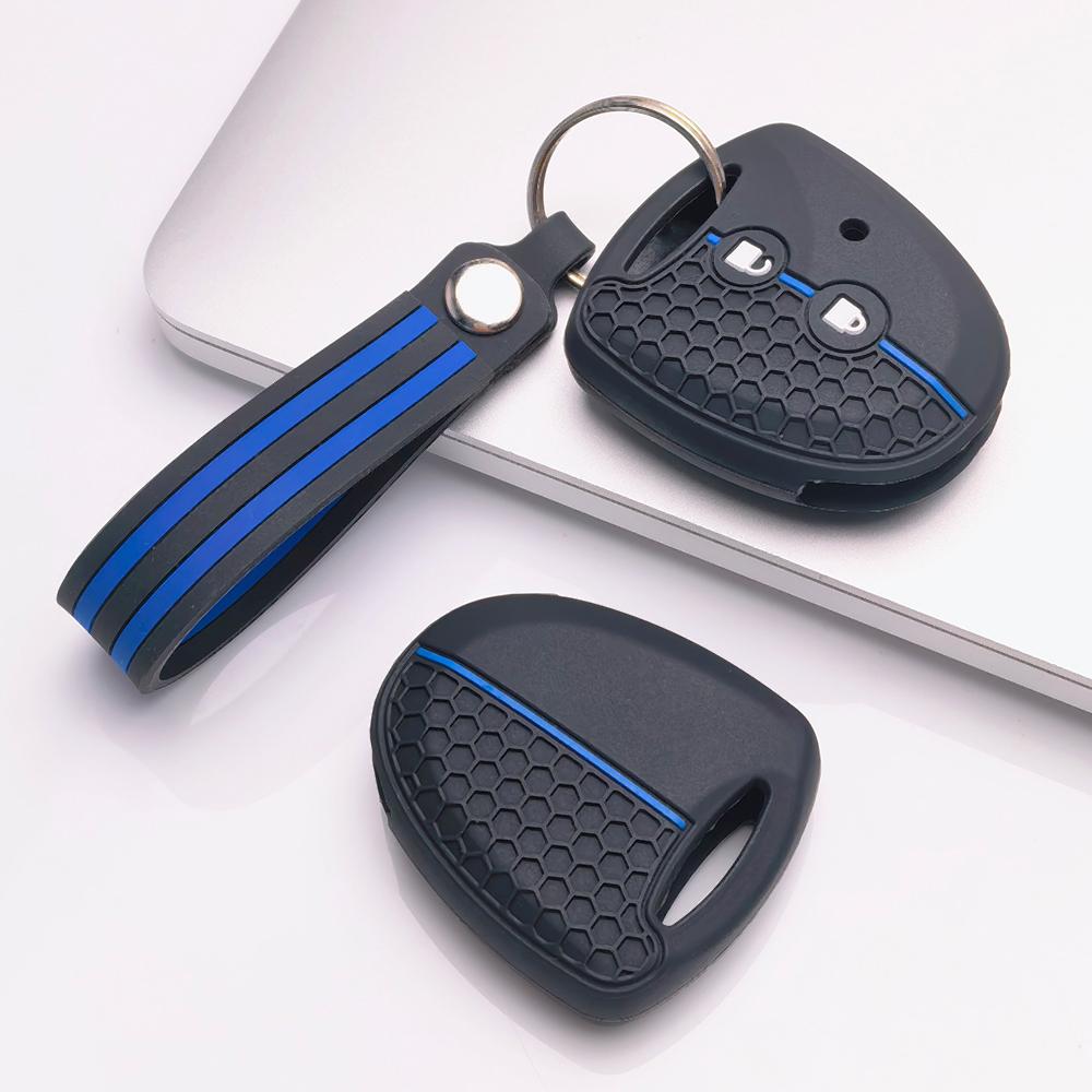 Key Cover for Toyota Hilux Yaris Corolla Rav4 Vigo Vitz Echo Classic with Keychain Anti-Scratch Guard Shockproof Protection Soft Grip Texture