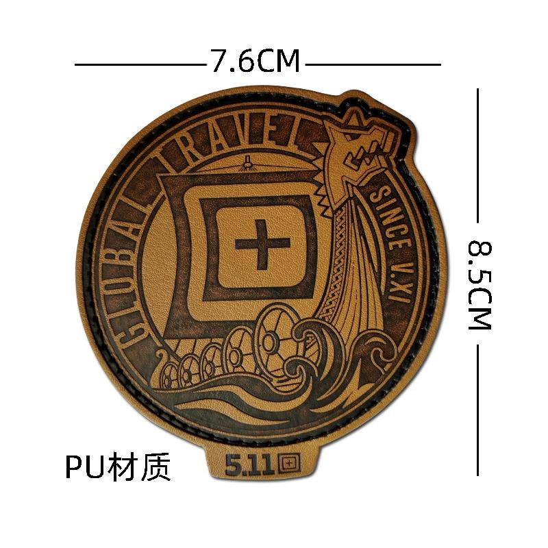 511 Badge Zacht Rubber Klittenband Badge 3D PVC Label Crossfit Logo Pak met Waterdichte Badge Wasbaar