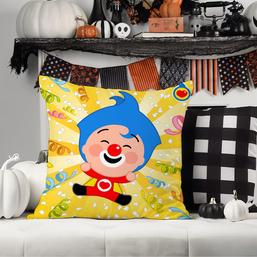 Federa Cuscino Cartone Animato Carino P-Plim P-Plim Cuscini da Ufficio Adatti per Divano Auto Camera da Letto Copricuscino Decorativo