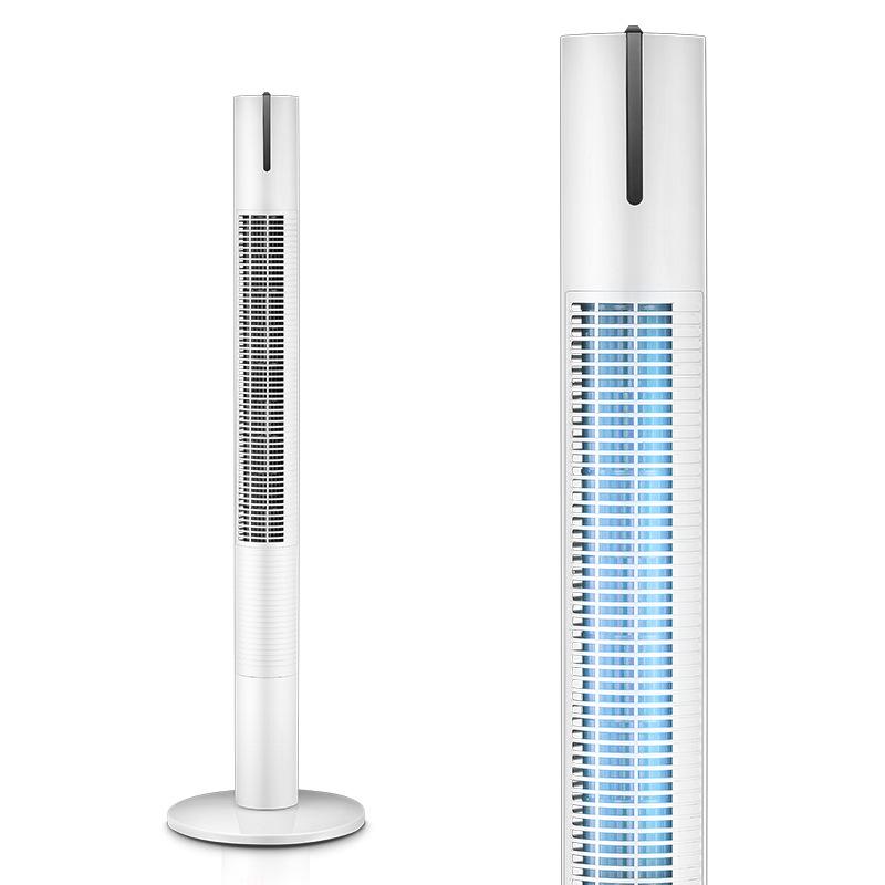 Womu Leafless Tower Fan - Remote-Controlled, Quiet, Oscillating, Vertical Home Fan with Timer for Room or Dormitory Use