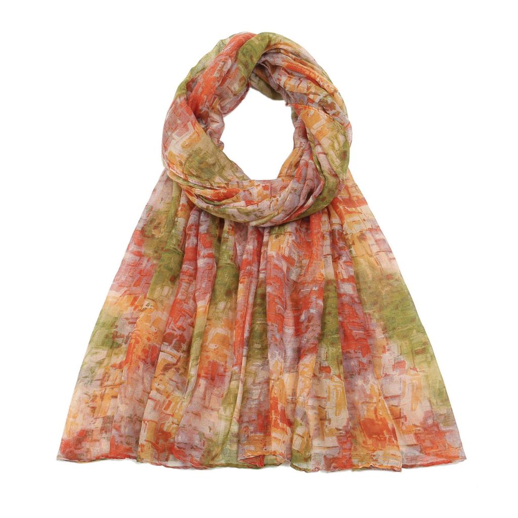 Mixed Color Cotton Voile Scarf Shawl Scarves Beachwear Wrap