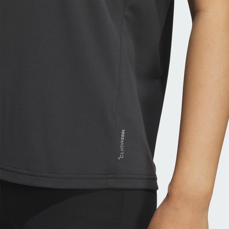 Adidas Fashionable Comfortable Breathable Casual Sports Short Sleeve T-Shirt Women Tops Black JZ2203