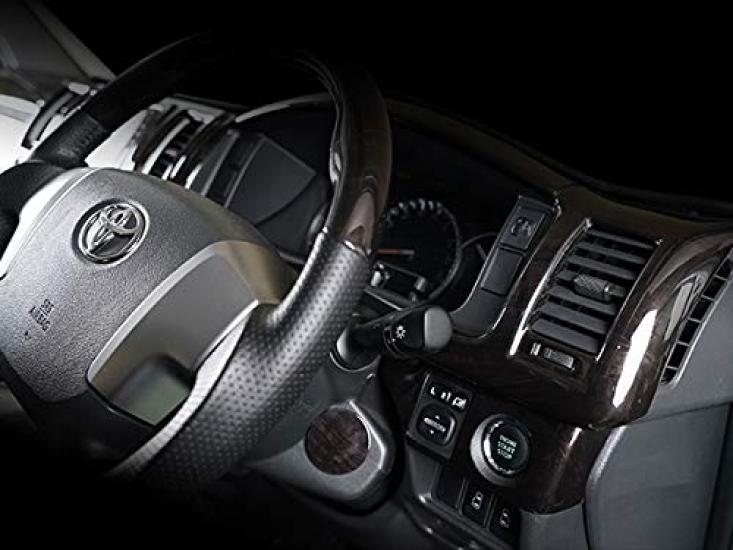 Dark Prime Interior 16 Black Mahogany Wood Grain for Toyota Hiace 200 Series 7th Standard TRISTAR'S Panel, Panels, (4th, 5th, 6th, Generation, S-GL,