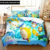 Eggy Party Pościel Poszewki na poduszki Pojedyncza Twin Pełna Queen King Pościel dla Chłopców Drukowana 3D Gra Eggy Poszewki na kołdrę