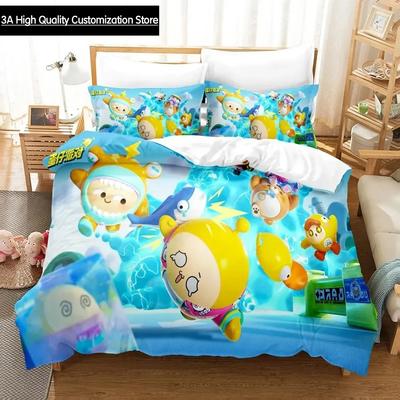 Eggy Party Bedding Set Pillowcases Single Twin Full Queen King Boys Bed Linen 3d Printed Game Eggy Duvet Covers