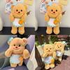 Cute Bear Butter Plush Toys Cartoon Stars Hairpin Apron Doll Children Gifts