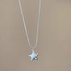 Y2K Double-Layer Star Pendant Necklace for Women Exquisite Sweet Collarbone Chain Vintage Causal Versatile Party Jewelry Gift