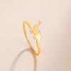 Teamer Cute Dinosaur Stainless Steel Ring Women Minimalist Open Adjustable Finger Ring Fashion Jewelry Birthday Gifts Wholesale