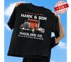 T-shirt Hawk and Son Hauling Company Big Rig Pride, T-shirt Unisex SPEDIZIONE VELOCE