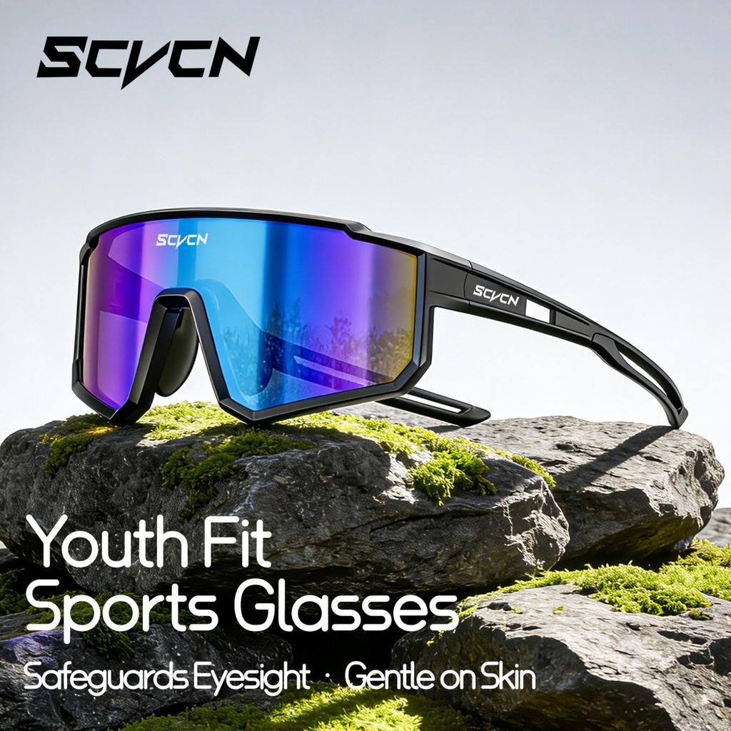 SCVCN Kids Proctive Glasses Sports Sunglasses UV400 Boy Baseball Glasses Cycling Outdoor Eyewear Running Hiking Sunglasses 2026