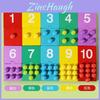 Wooden Number Bead Counting Toy For Kids Educational Math And Color Recognition