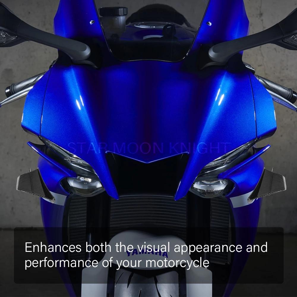 Motorcycle Fairing Side Winglet Aerodynamic Wing Deflector Spoiler For Yamaha YZF R1 R1M R7 R6 R3 R125 FZ6R TZR50 FZ1 Fazer