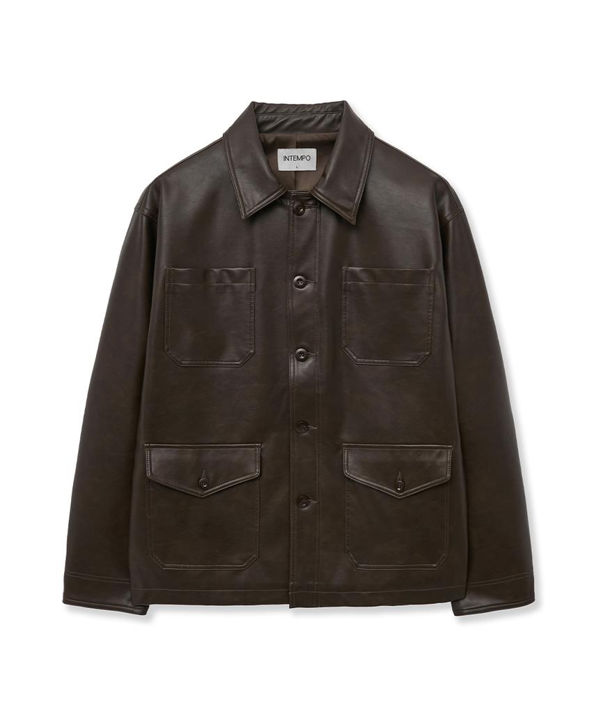 Intempomood Coachman Work Jacket_Brown