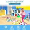 Number Lattice Wall Stickers Kids Footprint Hopscotch Floor Decals Waterproof Game Stickers Nursery Decoration Home Accessories