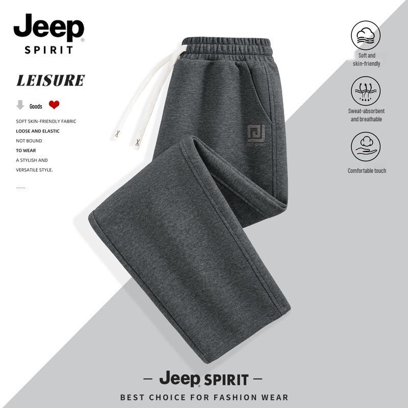

JEEP SPIRIT Men s 2025 Autumn Sport Casual Straight-Leg Sweatpants 3XL