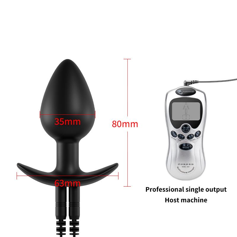 Elektrischer Schock Impuls Analplug Stimulator Orgasmus Vaginttes Prostata Massagegerät Analplug Doppelstrom Sex Masturbator Arschspielzeug