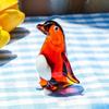 Glass Blown Penguin Figurine Simulated Figurine Collectible Sculpture Ornament  Home Table Decor