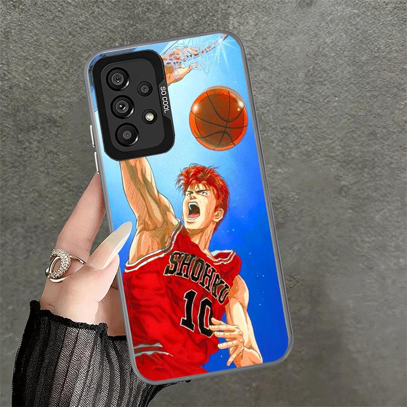 S-SLAM D-DUNK Anime Shockproof Phone Case for Samsung A17 A16 A15 A14 A37 A57 A36 A56 A26 A35 A55 A25 A34 A54 A24 A13 A23 A33 A5