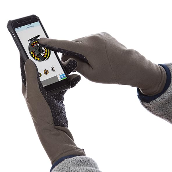 Foxfire 5420047 POLARTEC Power Stretch Gloves, Charcoal, Size S