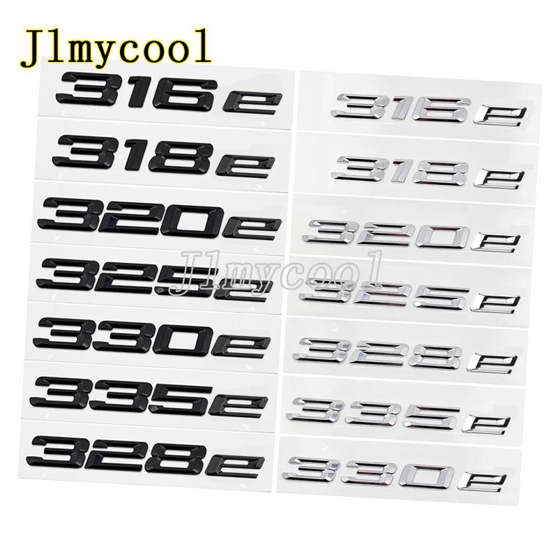 AAYT1 ABS Car Rear Trunk Logo Badge Emblem Sticker For 3 series 316e 328e 318e 320e 325e 330e 335e E46 E90 E91 F30 F31 F34 G20