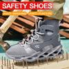 New Man Safety Shoes Puncture-Proof Work Sneakers Lightweight Work Shoes Men Steel Toe Shoe Safety Boots Indestructible Shoes