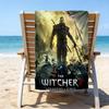 1pc The Witcher Beach Towel, Beach and Seaside Swimming Pool Equipment, Fashion Pattern, Rectangular, Travel Essentials